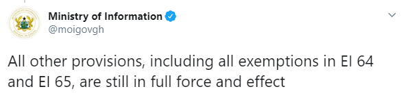 COVID19: Ghana extends lockdown by one week