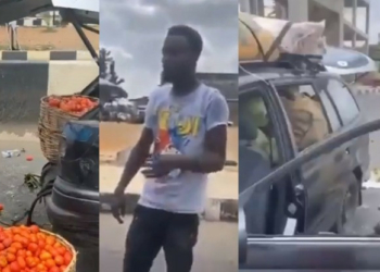 VIDEO: Hoodlums attack food vendor's vehicle; steal his supplies