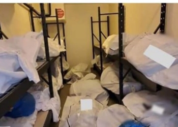 COVID-19: Photos show bodies piled up and stored in vacant rooms at Detroit hospital