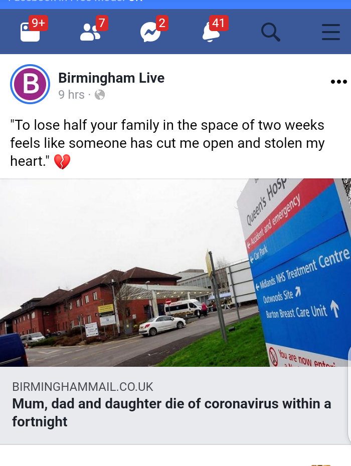 'It’s like a horror movie’ Man weeps after losing half of his family to Coronavirus