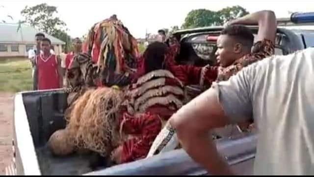 VIDEO: Masquerades arrested in Anambra for defying stay-at-home order during Coronavirus lockdown