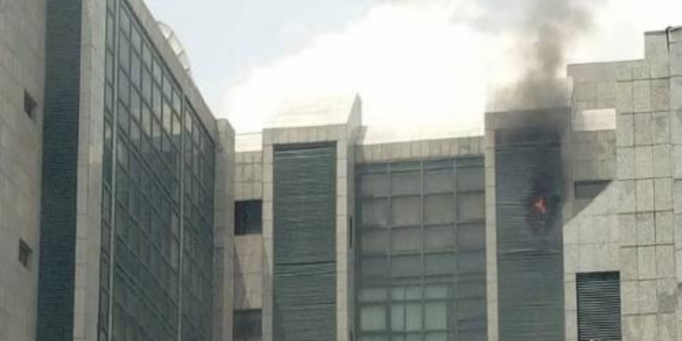 BREAKING: Corporate Affairs Commission Headquarters In Abuja Gutted By Fire