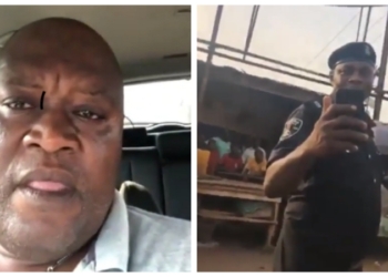 Coronavirus Lockdown: Man narrates how a police officer shot his car's tyres in Anambra (VIDEO)