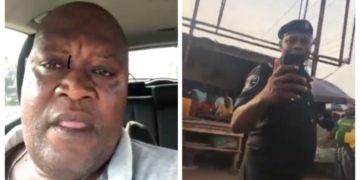 Coronavirus Lockdown: Man narrates how a police officer shot his car's tyres in Anambra (VIDEO)