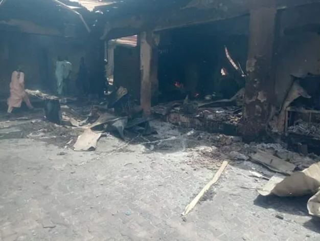 14 Dead, many Injured, 1250 houses destroyed as fire guts IDPs Camp in Borno state