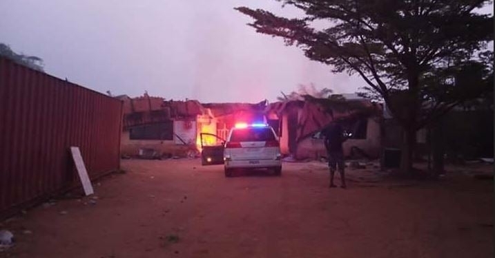 BREAKING: Fire guts INEC office in Abuja
