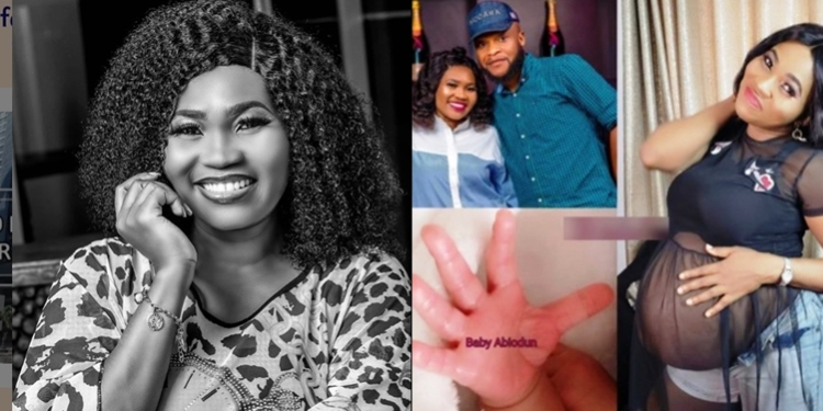 Nollywood actress, Yewande Adekoya welcomes a new baby girl