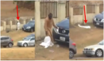 COVID-19: Man who Buried Abba kyari Dumps his protective cloth on the street