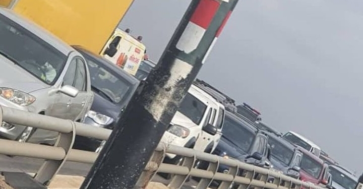 Heavy traffic on Third Mainland Bridge despite lockdown in Lagos
