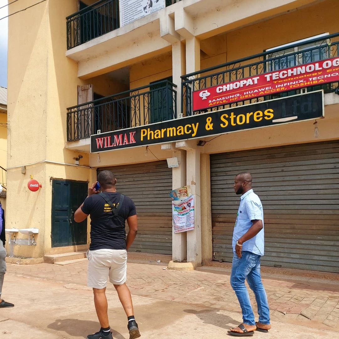 Owner of Wilmark Pharmacy arrested for stripping young lady who stole milk from his store in delta State