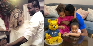 John Mikel Obi celebrates 33rd birthday with his partner and twin daughters at their home (Photos)