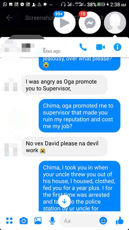 Man narrates how a friend he once helped, confessed to making him lose his source of income