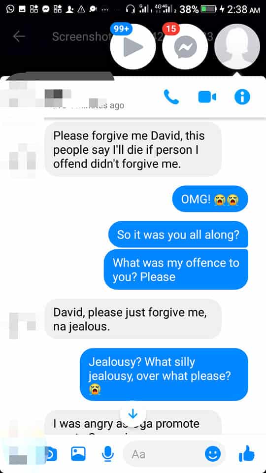 Man narrates how a friend he once helped, confessed to making him lose his source of income