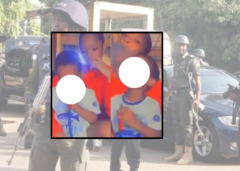 Nigerian mum seen smoking Shisha with 4-yr-old son declared wanted by the Police