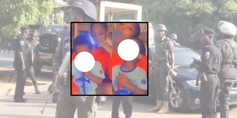 Nigerian mum seen smoking Shisha with 4-yr-old son declared wanted by the Police