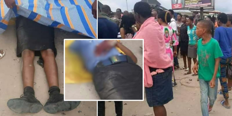 Policeman escorting Taskforce to enforce lockdown Eneka market shoot female colleague dead in Rivers State