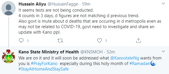 ''Pray for Kano'', State Ministry of Health says it is investigating claims of mysterious deaths in the state