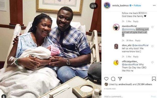 Davido shades Mercy Johnson and husband, says they are 'evil set of people' 