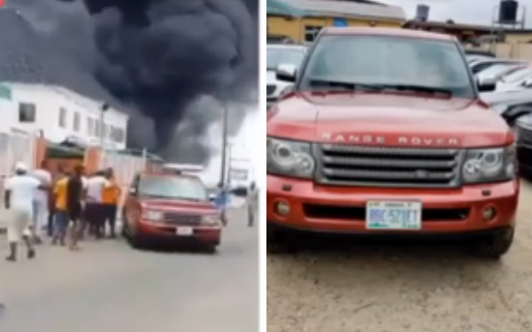 NNPC Fire: Fake Good Samaritan absconds with Range Rover in Lagos