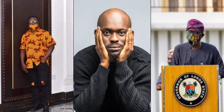 “If modeling face mask is what our governors can do to combat Coronavirus then we are finished", Mr Jollof