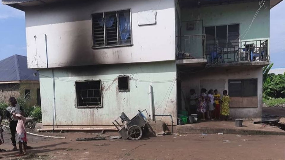 PHOTOS: Woman and her two children burnt to death in Rivers