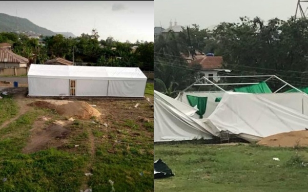 Kogi COVID-19 Isolation centre: Before and after the rain