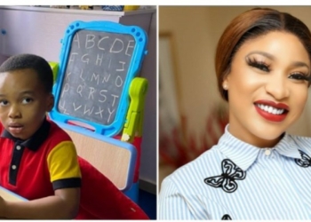 Tonto Dikeh's son resumes school
