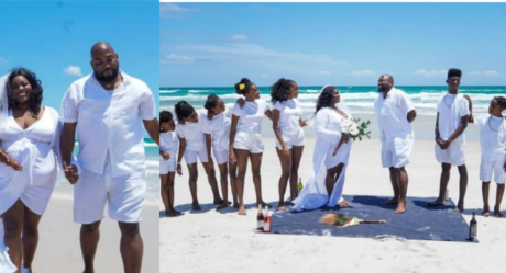 Couple Celebrates 15th Wedding Anniversary With Their 11 Children