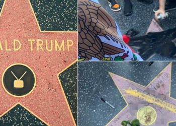 Trump's Hollywood Walk of Fame star defaced in support of Black Lives Matter