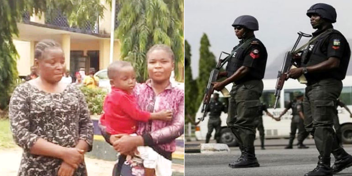 Imo police arrests two women for stealing two year old boy
