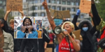 Black Lives Matter: Protesters cool off with Burna Boy’s ‘Ye’ during rallies in UK, Germany (Video)