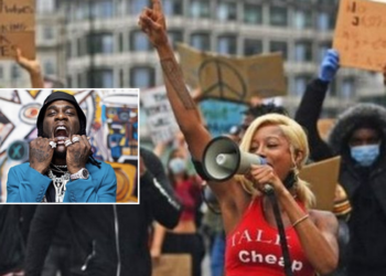 Black Lives Matter: Protesters cool off with Burna Boy’s ‘Ye’ during rallies in UK, Germany (Video)