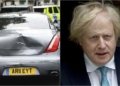 British PM Boris Johnson in car crash