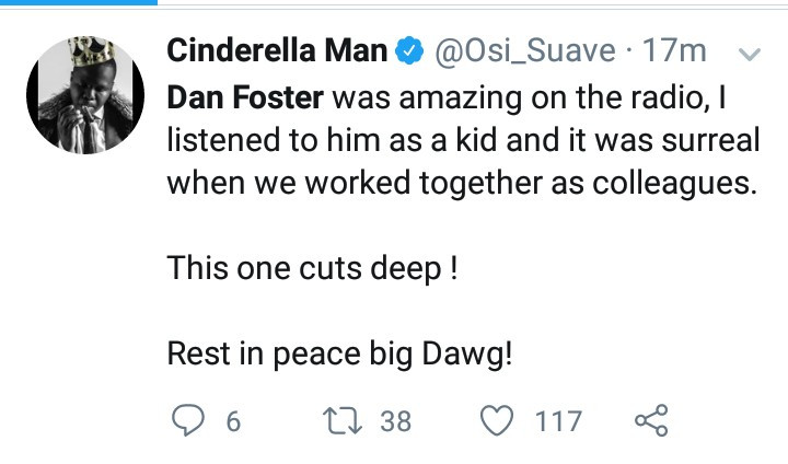 Colleagues and friends mourn as radio personality, Dan Foster dies