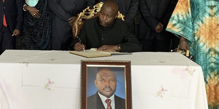 Burundi Swears In Evariste Ndayishimiye As New President After Pierre Nkurunziza’s Death