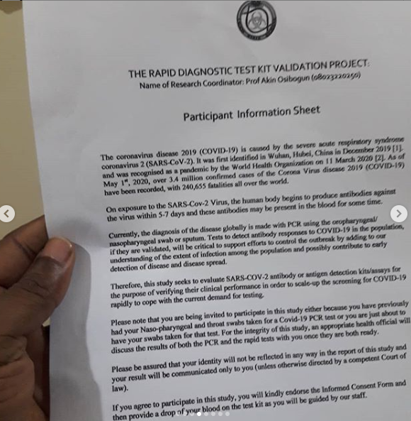 PHOTO: Singer Azadus survives Coronavirus, shares story