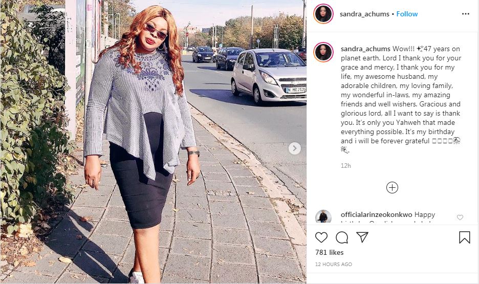 Sandra Achums celebrates 47th birthday