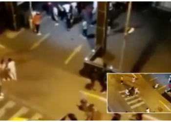VIDEO: Nigerian cultists clash over a 'girl' in Turkey leading to injury of many