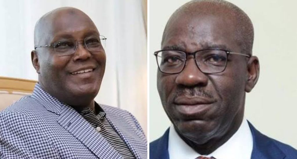 Atiku welcomes Obaseki to PDP