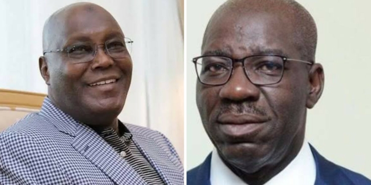 Atiku welcomes Obaseki to PDP