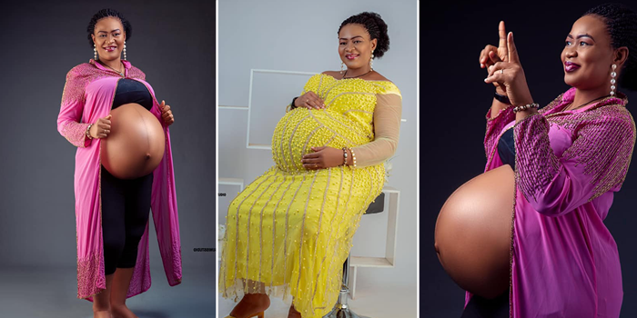 Nigerian lady welcomes triplets after 14 years of marriage