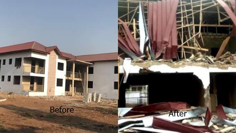 Armed men break into Nigerian high commission in Ghana, demolish apartments