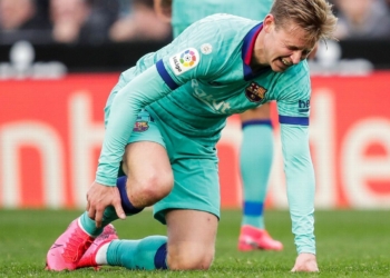 Barcelona’s star, Frenkie De Jong suffers calf injury