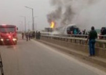 Lagos FRSC diverts traffic after tankers explode on Lagos-Ibadan Expressway