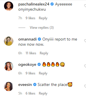 Oge Okoye, Moyo Lawal, others react as actress, Onyi Alexx flaunts her "plastic" behind