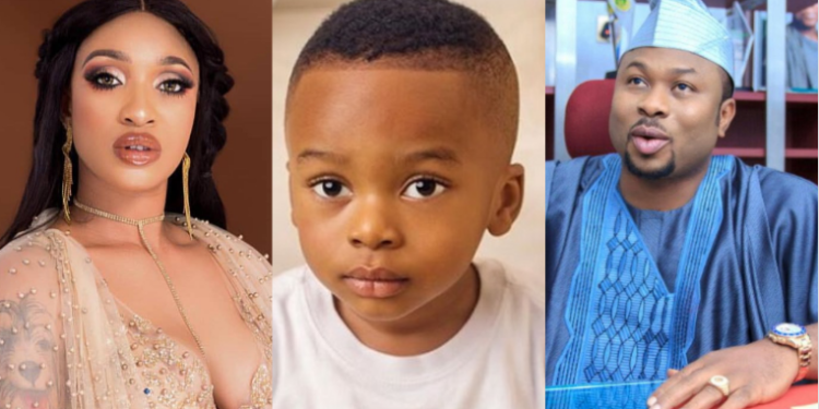 Tonto Dikeh and ex husband, Churchill battle fiercely over who should be celebrated on father's day