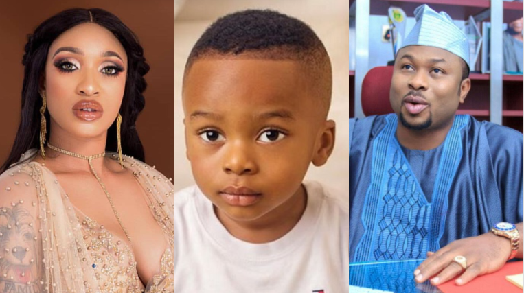 Tonto Dikeh and ex husband, Churchill battle fiercely over who should be celebrated on father's day