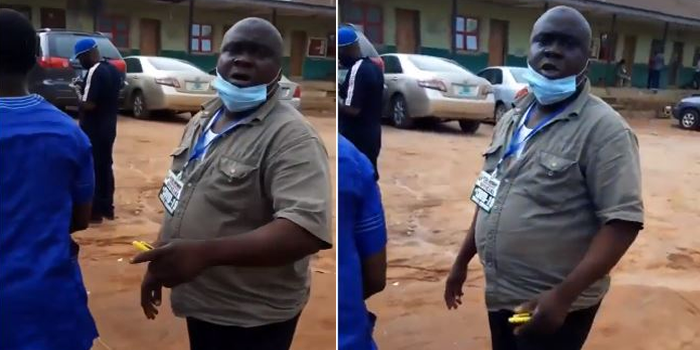 Covid-19 taskforce official in Ogun beats woman in front of her husband (Video)