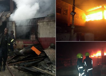 Fire razes popular Oba market in Benin