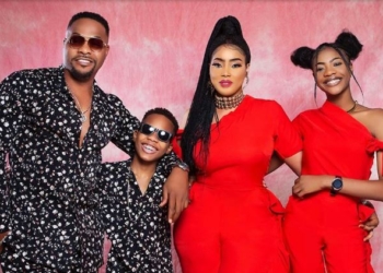 Nollywood actor, Ninalowo Bolanle shares adorable family photo with wife and kids